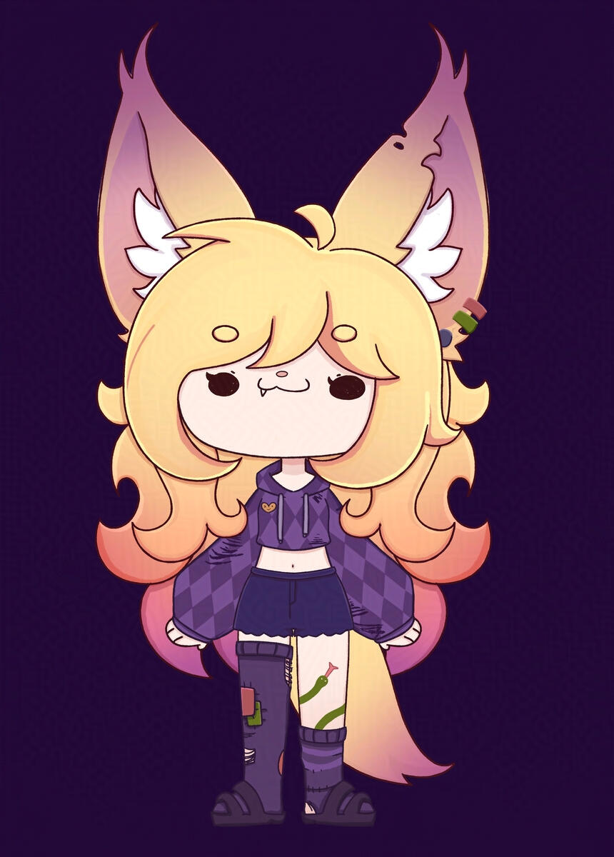 acuteferal's pngtuber model by Cyan.